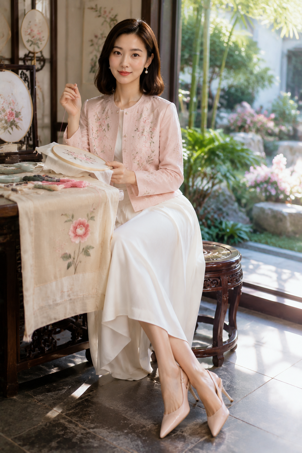 苏绣花园主题样片 7