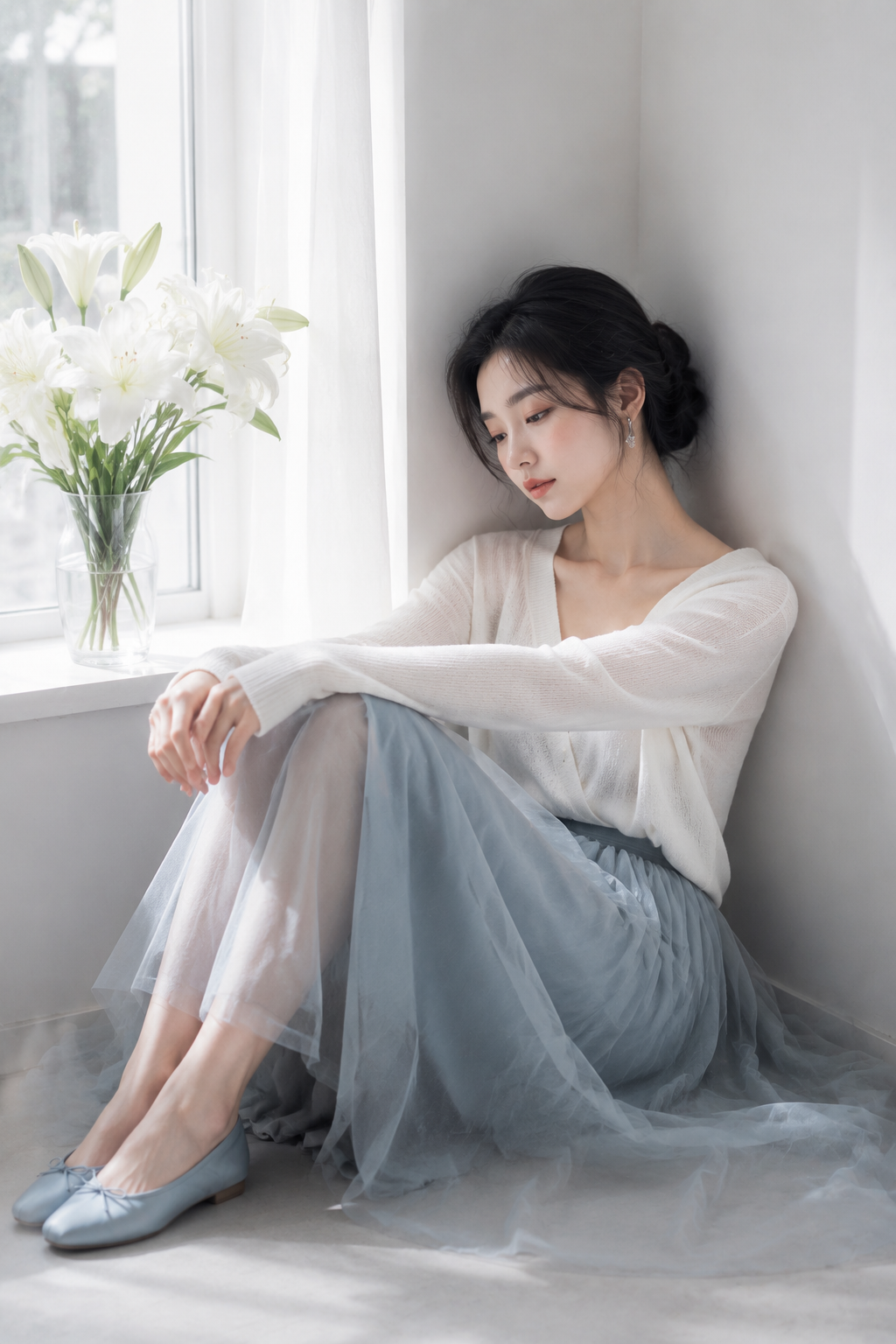 百合窗边主题样片 5