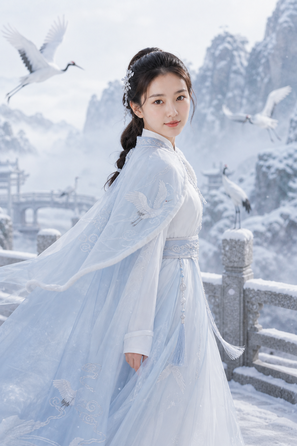 雪岭鹤洲主题样片 5