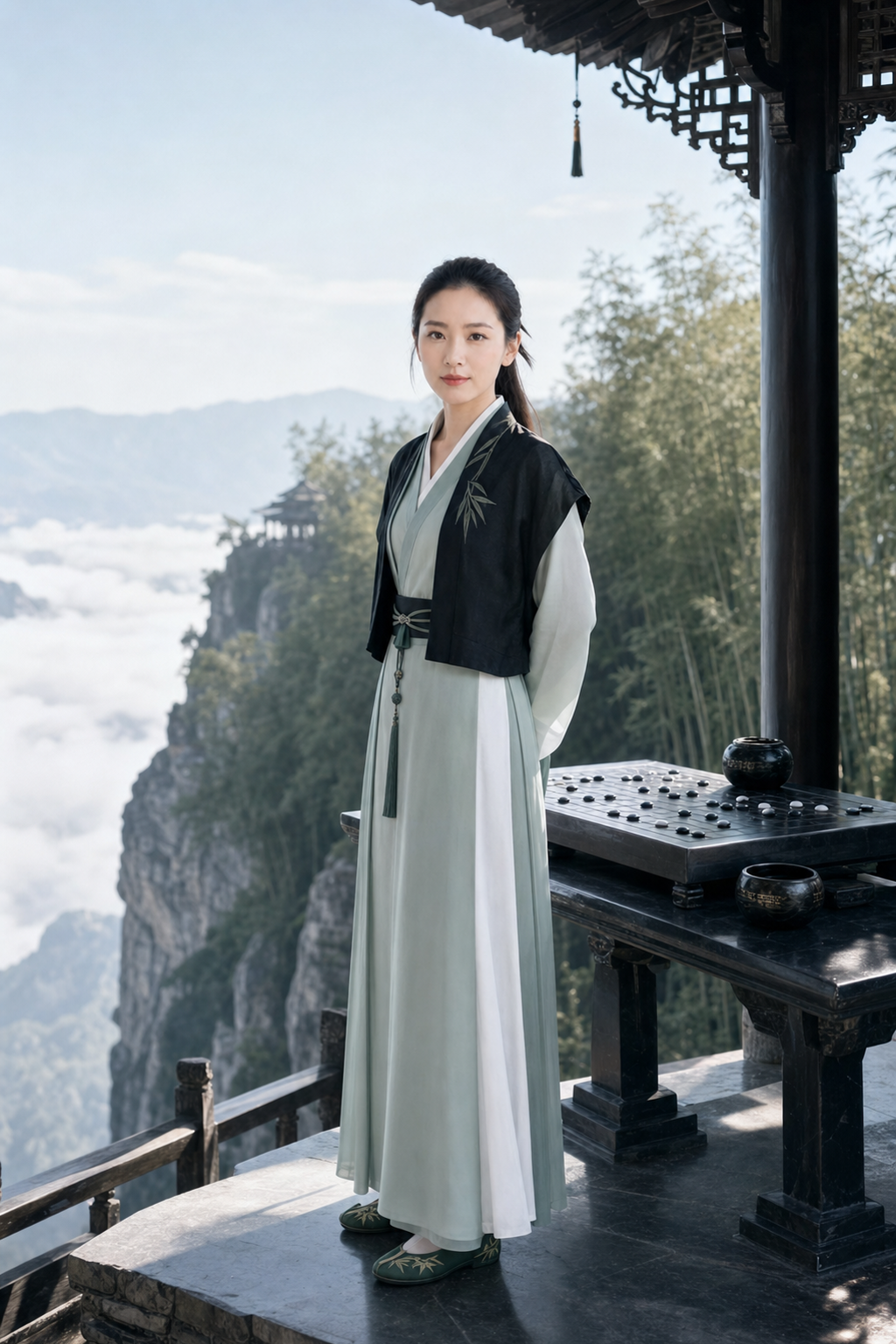 幽篁棋阁：在竹海与棋局之间拍一组安静有分寸的东方写真