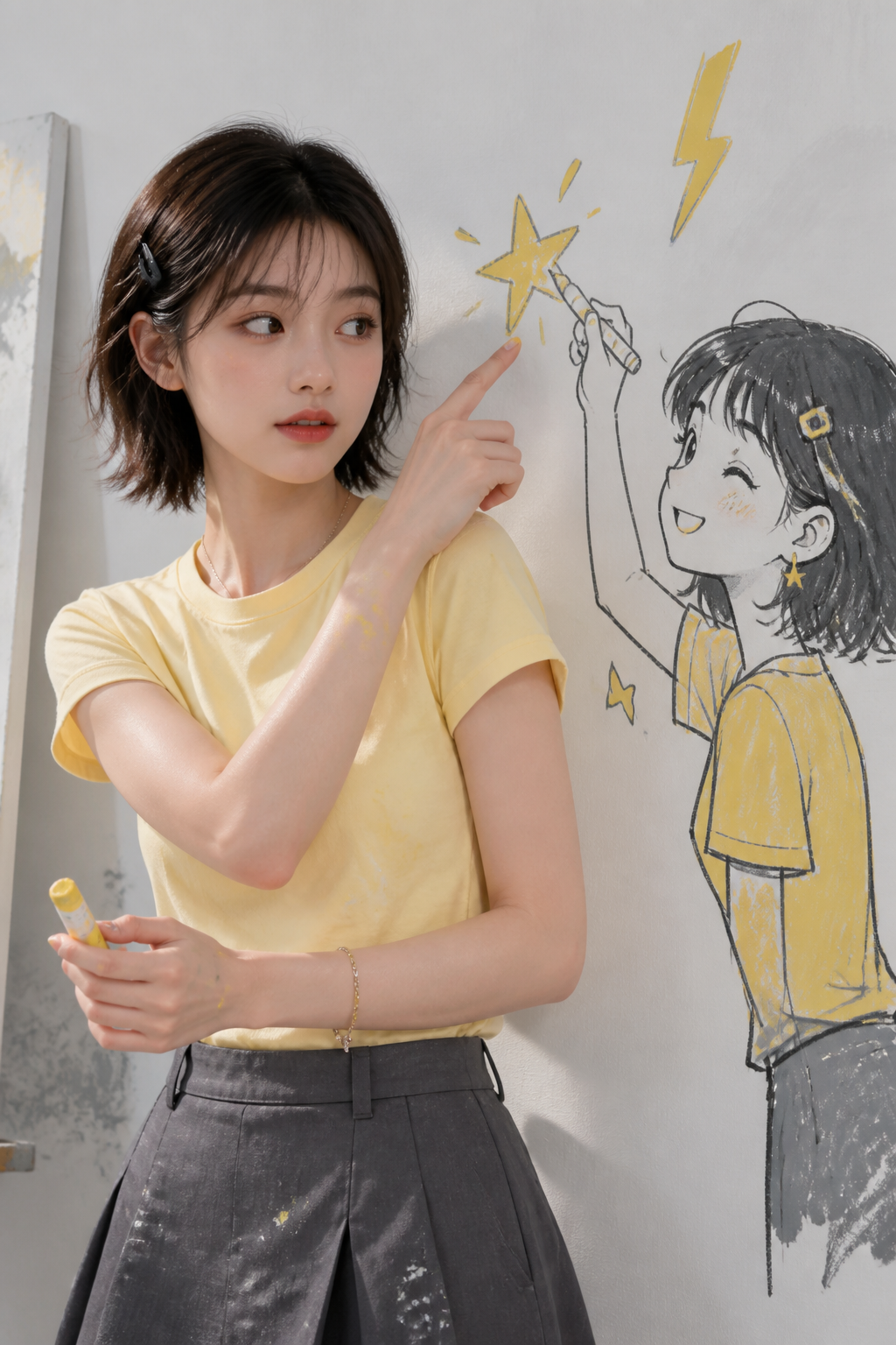 今天画个酷女孩主题样片 3