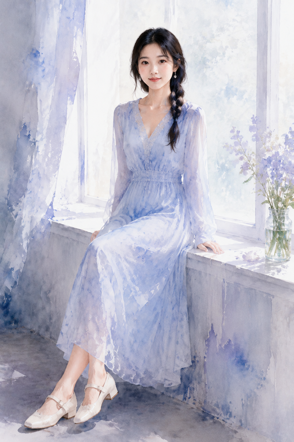 水彩窗边主题样片 6