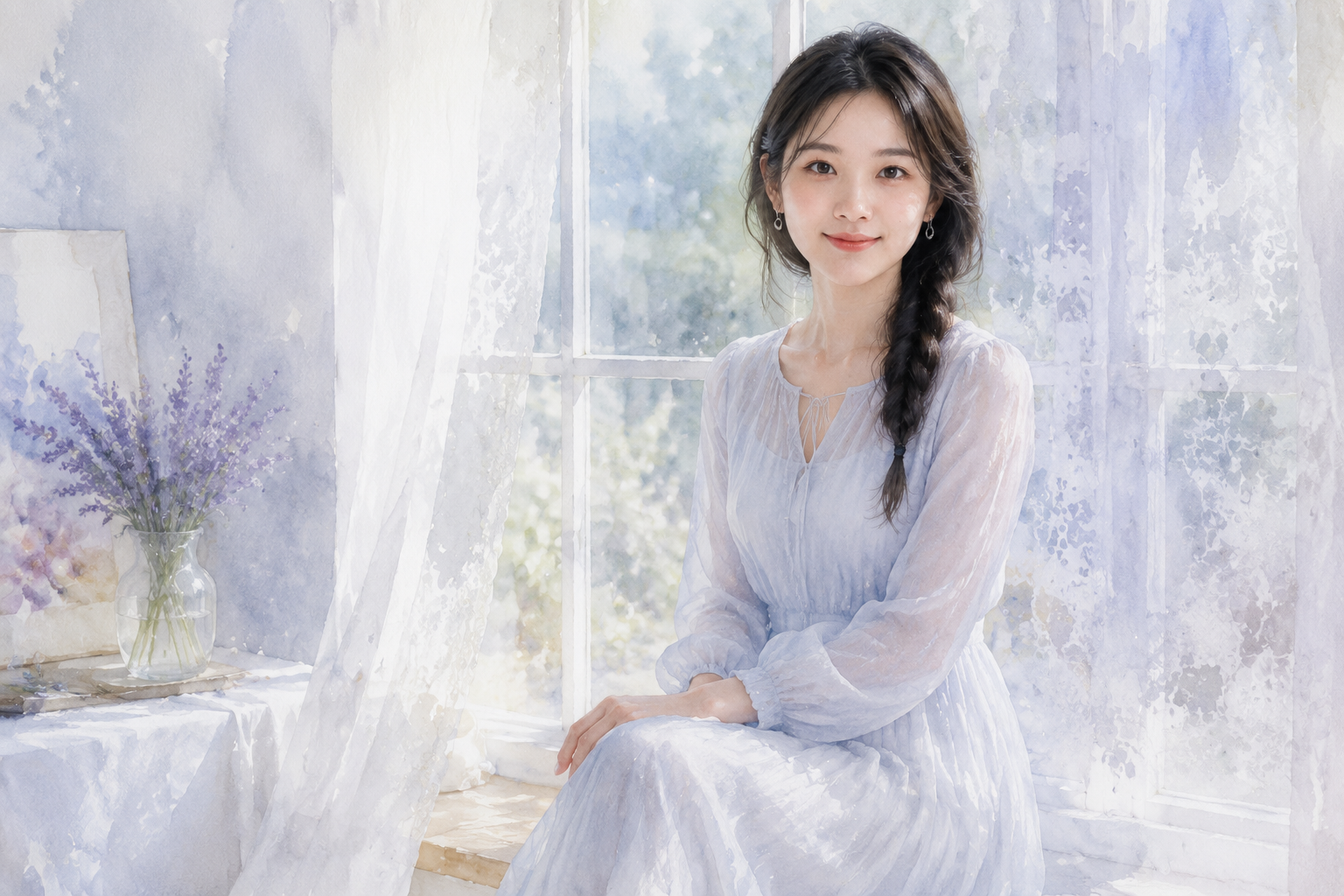 水彩窗边主题样片 3