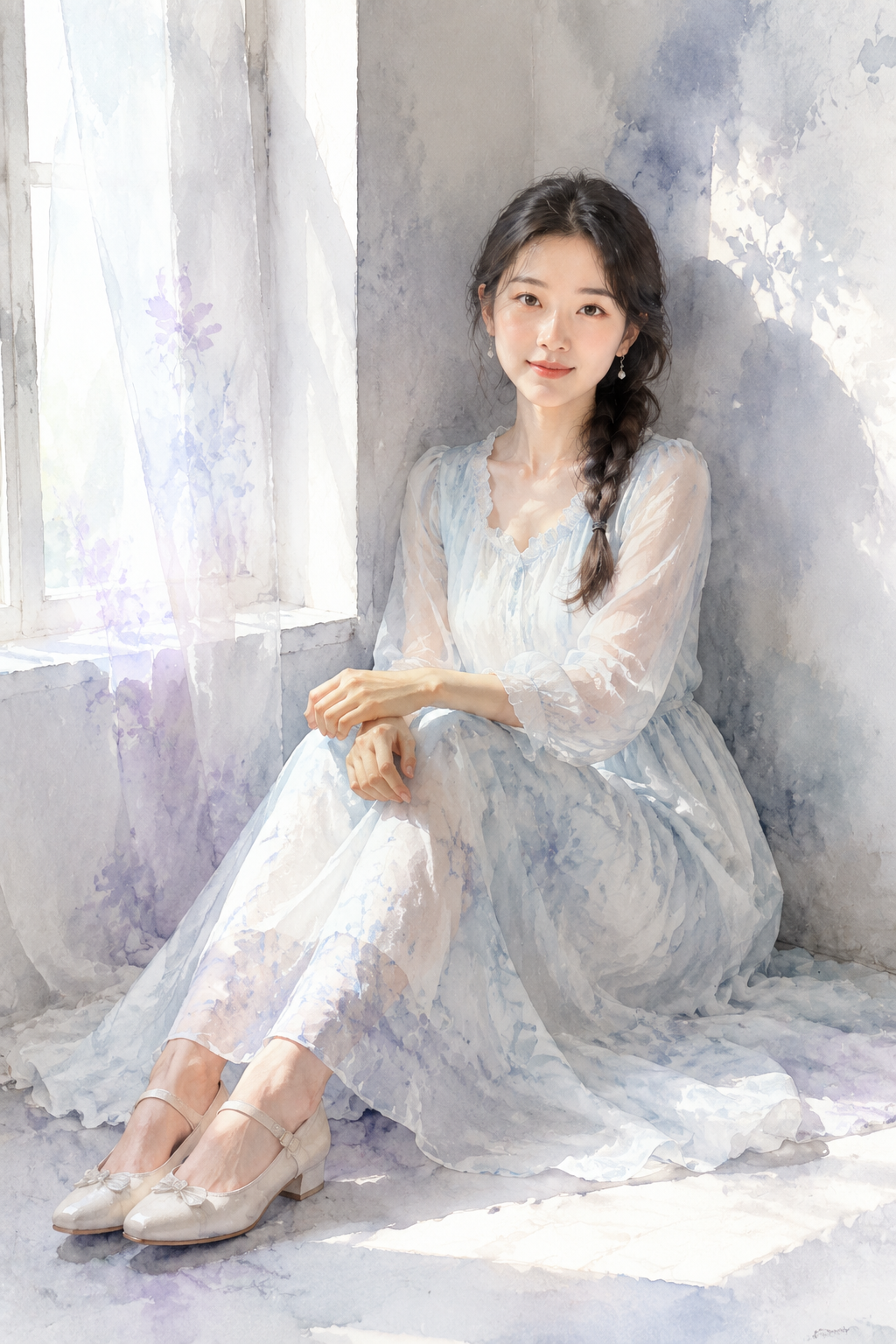 水彩窗边主题样片 8