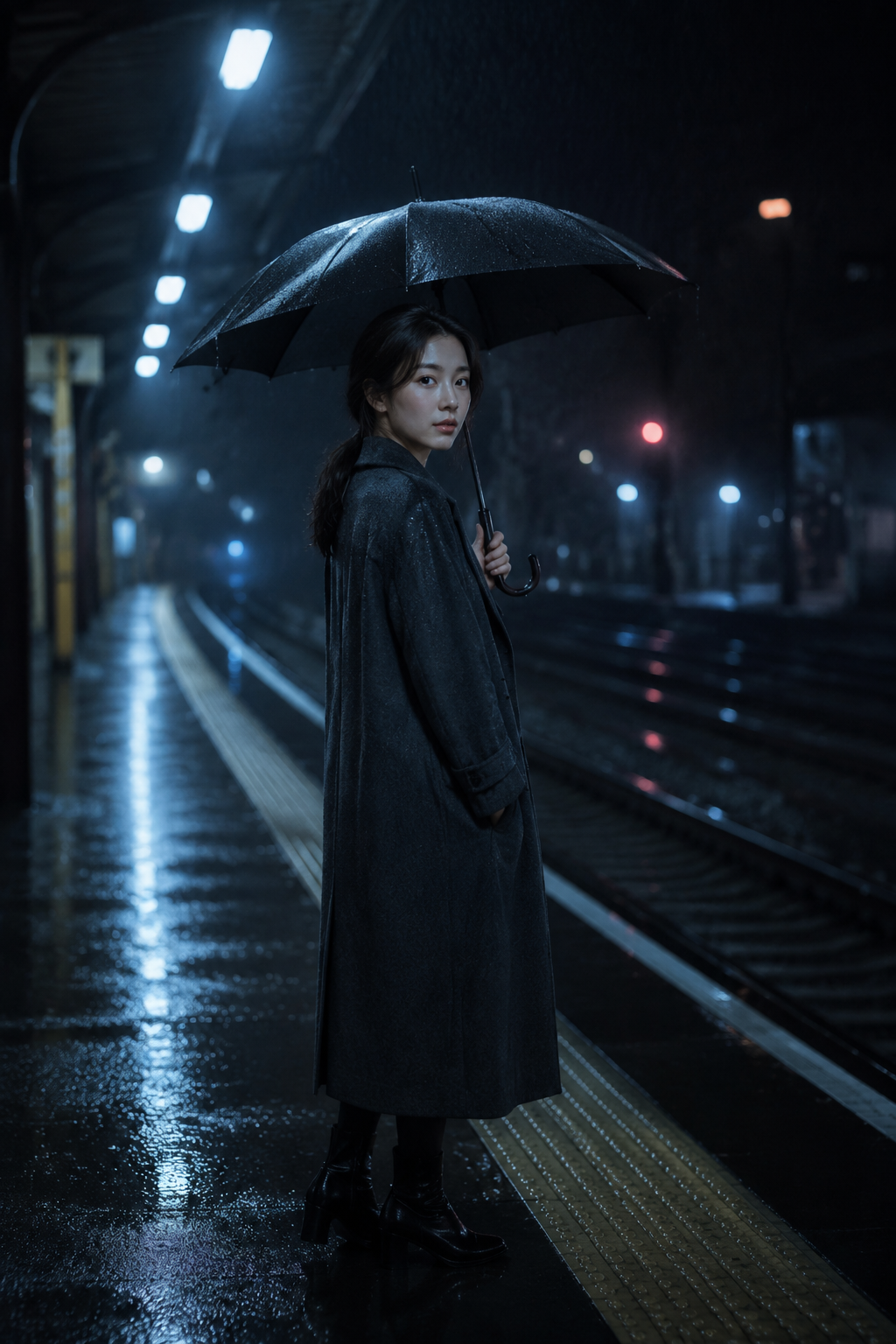 雨夜站台主题样片 2