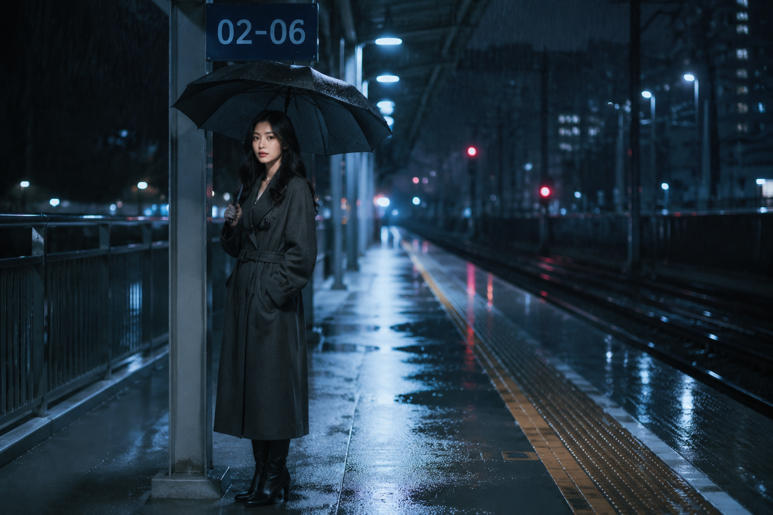 雨夜站台主题样片 3