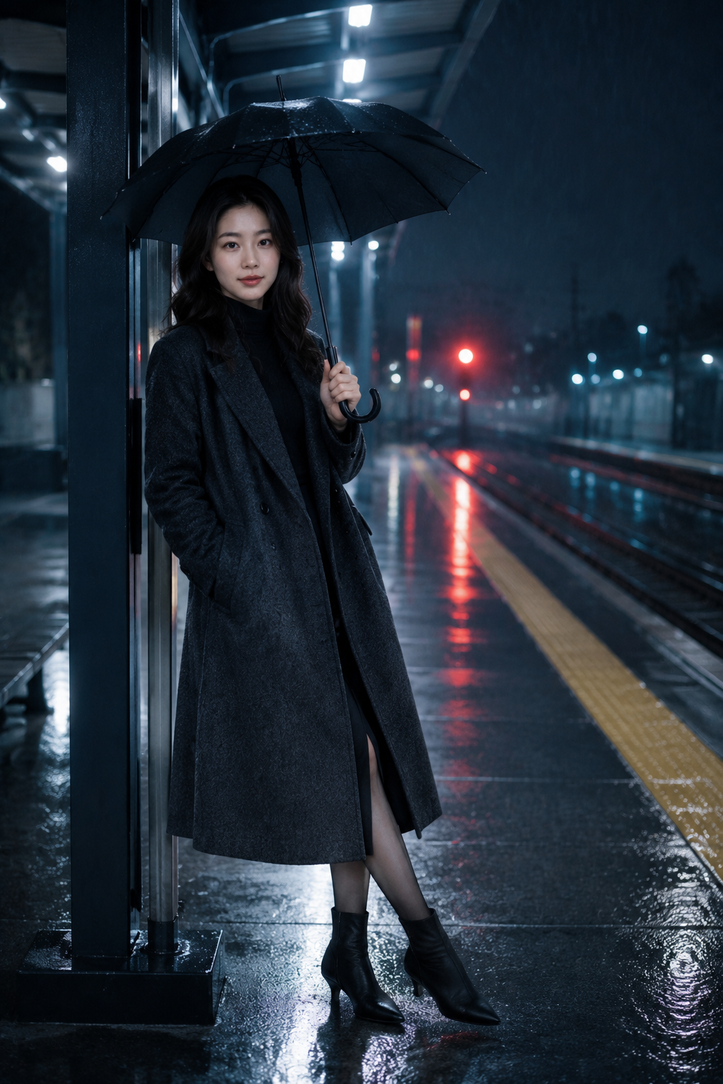 雨夜站台主题样片 8