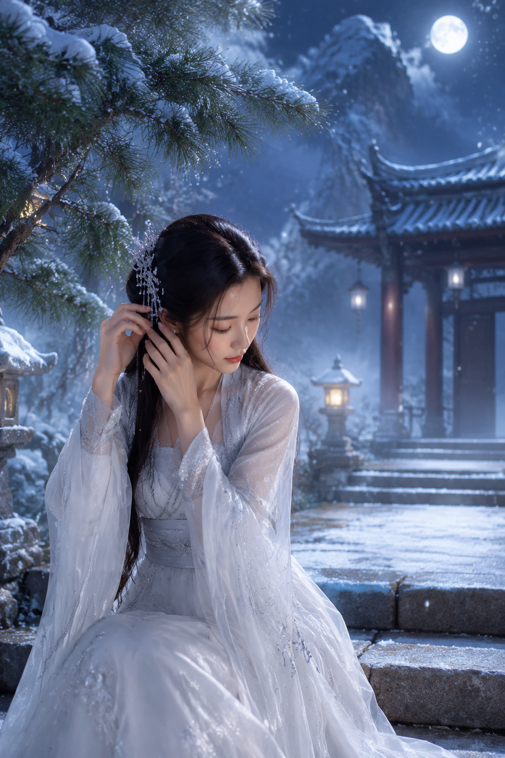 月下听雪主题样片 4