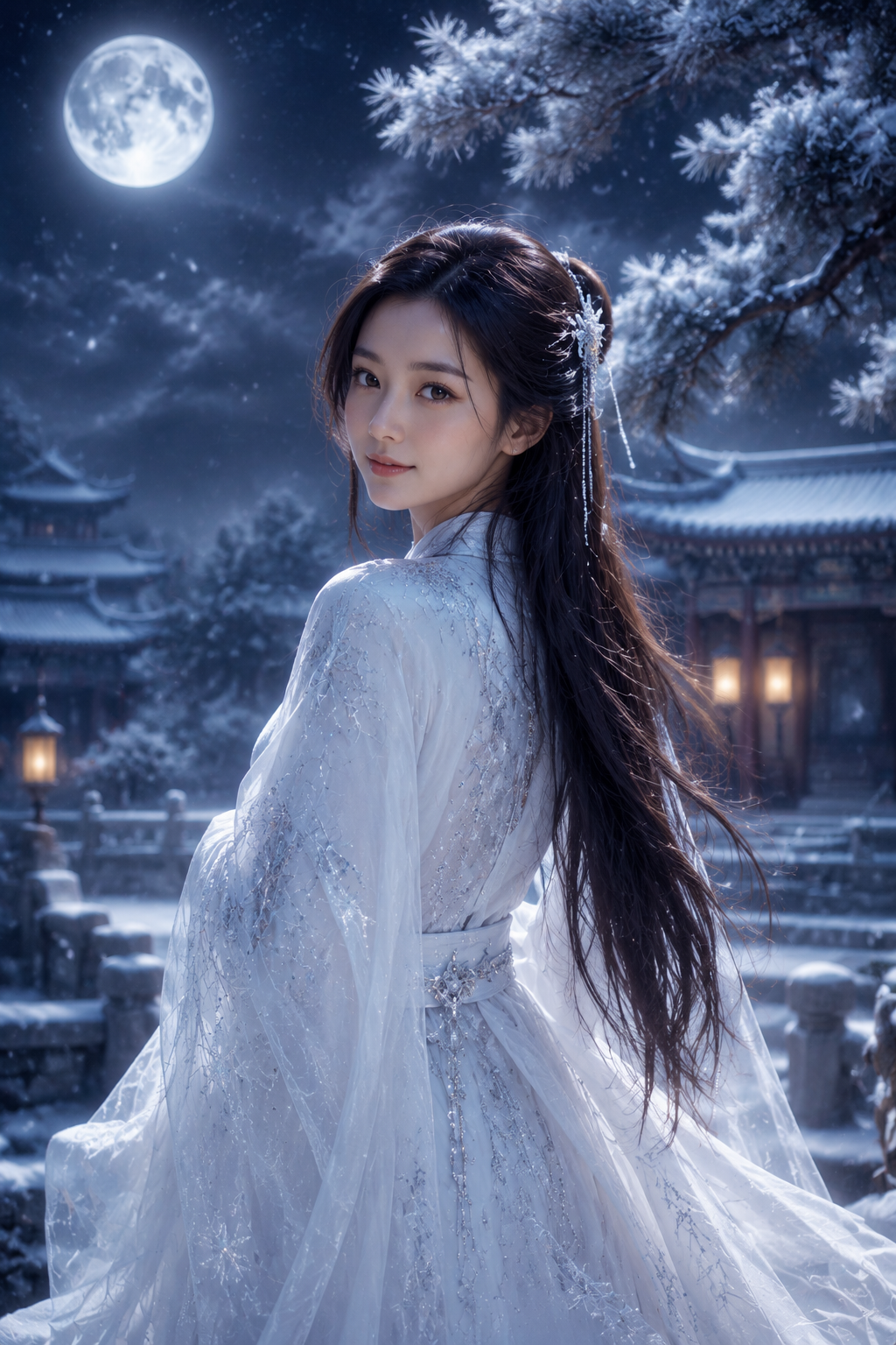 月下听雪主题样片 5